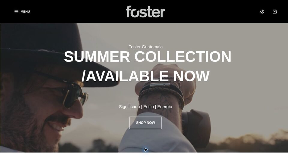 Tienda en línea de Foster Bracelets en computadora